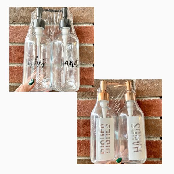 Target Bath Bullseye Playground Clear Soap Dispensers 2 Ct Poshmark